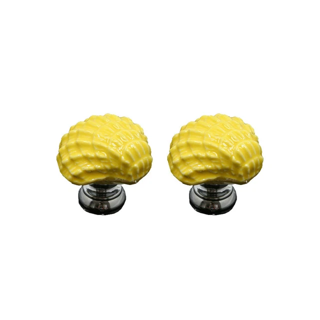 4 Pcs Ceramic Drawer Knobs Dresser Drawer Pulls Cabinet Drawer Pulls Pumpkin 8