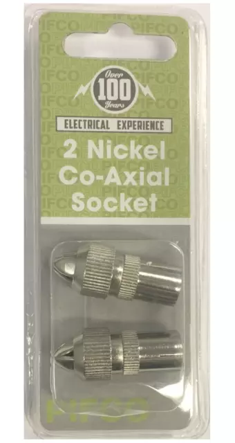 TV coaxial 2x Mujer enchufes hembra Connector antena de TV