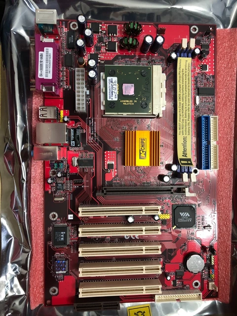 PCCHIPS M811 SOCKET 462 ATX Motherboard & AMD Athlon XP1700 processor £ ...