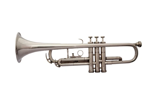 Corne De Vol (flugelhorn) Bb Plat 4 Pistons Argent - Avec étui Rigide, Embouchure Argent, Neuf