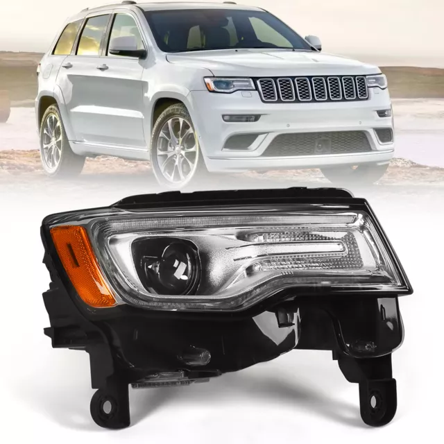 For 2017-2021 Jeep Grand Cherokee Xenon HID Headlight Headlamp Right Passenger