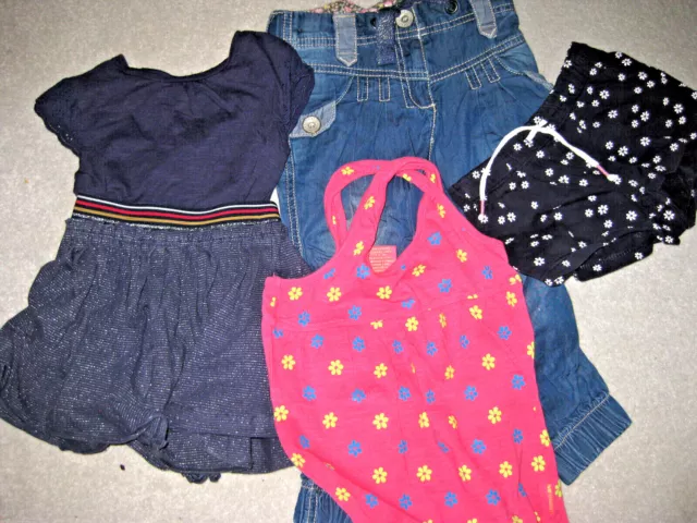 LOT Bundle 5 GIRLS Summer HOLIDAY NEXT JEANS TRESPASS TOPS SKIRT SHORTS 4-6 Yrs 4