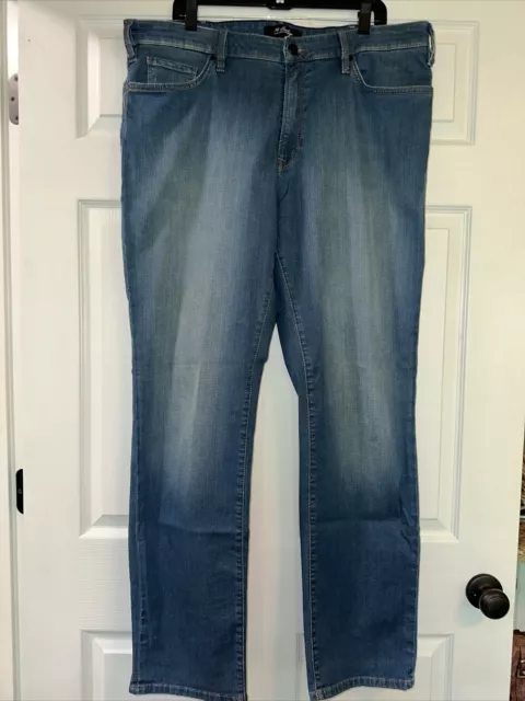 34 Heritage Jeans Mens 40x32 Blue Denim Stretch Charisma Comfort Rise Classic