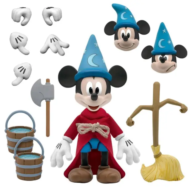 Disney Fantasia Sorcerer's Apprentice Mickey Mouse Ultimates Action Figure