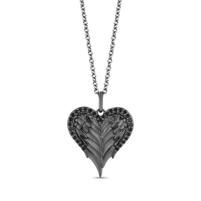 Pendentif Coeur Opale Noire Feu 15 Mm - 925 Argent Sterling - 11.90 Ct - Neuf Sans Emballage