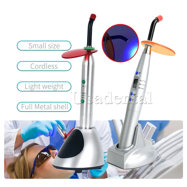 Woodpecker Style Wireless Dental LED Curing Light Lamp 1200mw /2700mw/c㎡