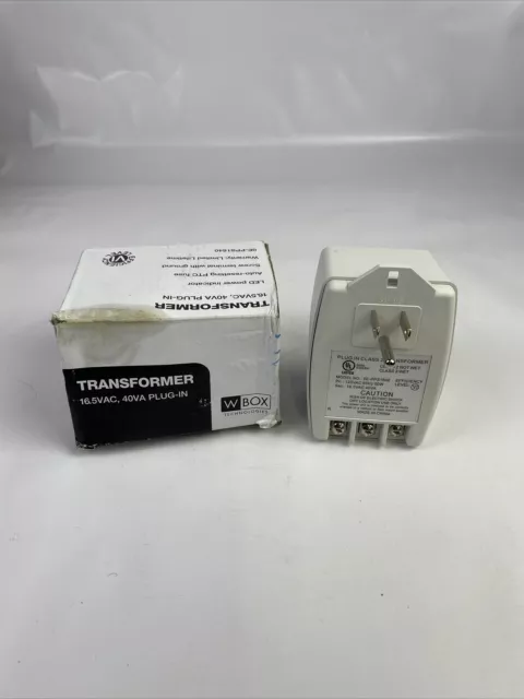 Wbox Technologies OE-PPS1640 Plug In Transformer 16.5 VAC 40 VA