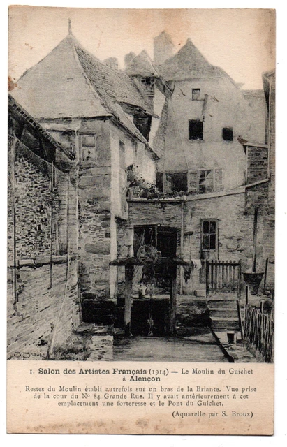 CPA 61 - ALENCON (Orne) - 1. Le Moulin du Guichet - Salon des Artistes français