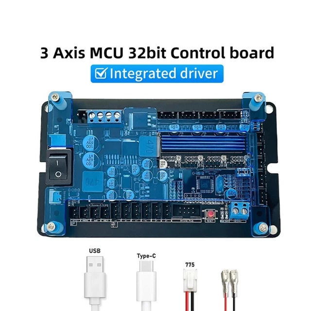 USB GRBL CONTROLLER Board 3 Axis Stepper Motor Driver Optimal Engraving ...