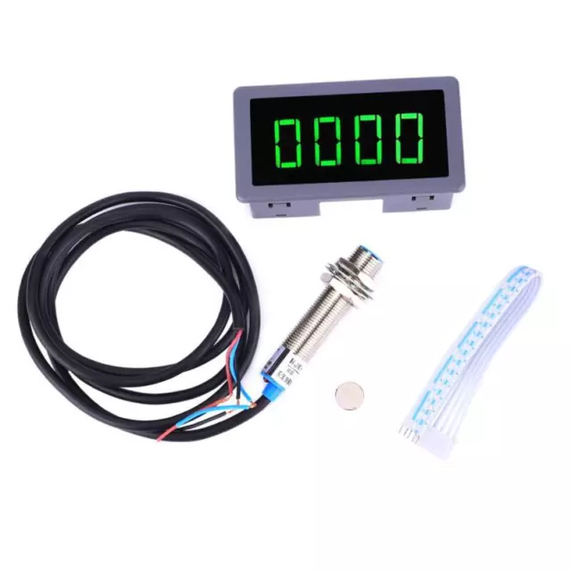 4Bit LED RPM Tachometer NPN Näherungssensor Motorgeschwindigkeit