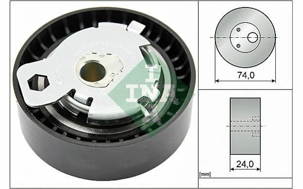 INA Galet tendeur pour FORD FOCUS FIESTA S-MAX GALAXY TOURNEO C-MAX 531 0497 10