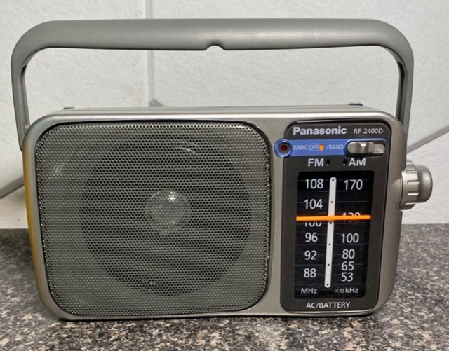 PANASONIC AM FM Portable Radio Battery Operated Radio or AC Power RF ...