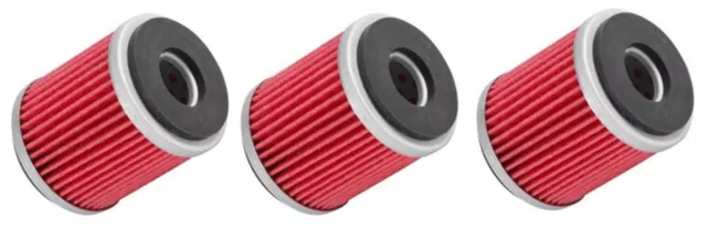 Three OIL FILTERS for Yamaha YZ450F | YZ250F 2014 2015 2016 2017 2018 2019