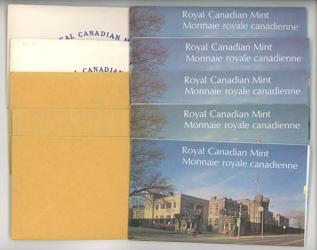 1968 to 1977 Canada Uncirculated Year Sets By RCM Lot of 10 #19806