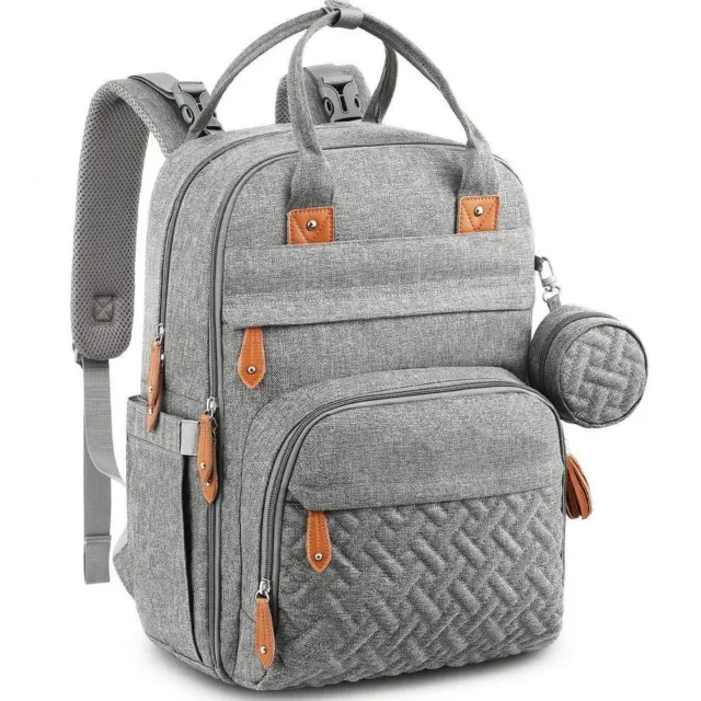 Travel Diaper Bag with Portable Changing Pad Diaper Bag Backpack Versatile