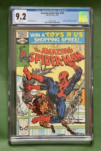 Amazing Spider-man #209 - CGC 9.2, White pages, Key 1st Appearance Of Calypso