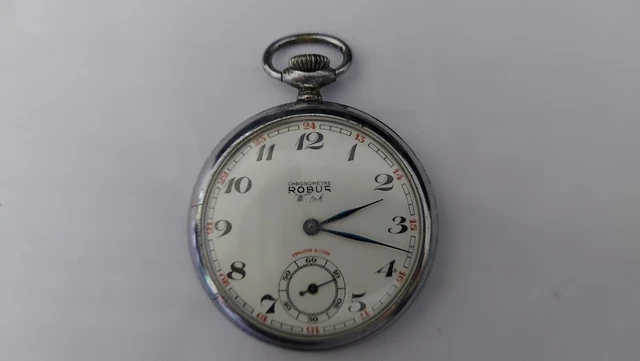 Montre De Gousset Ancienne La Reine Des Montres Besançon - Cadran émaillé, Mécanique Manuelle, Occasion Parfait état