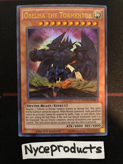 Yugioh! Obelisk The Tormentor MVP1-ENSV5 Ultra Rare Limited Edition Near Mint