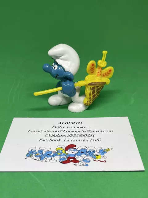 Puffi Smurfs Super Puffo Con Farfalla Smurf Butterfly Catcher 40209