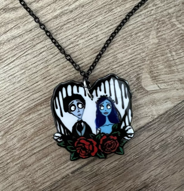 Corpse Bride silver necklace Tim Burton retro vintage kitsch rockabilly  gothic | eBay
