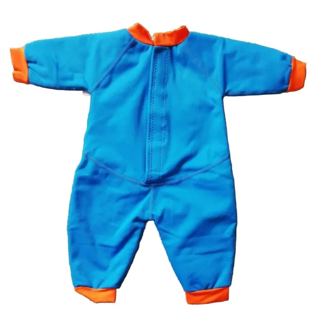 Wasserbabys warm in einem Neoprenanzug, blau & orange 0-3 Monate - BRANDNEU mit ETIKETT 2