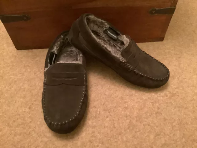 Suede moccasin 2025 slippers with freshfeet
