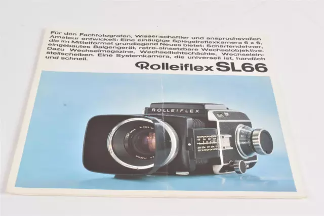 Rolleiflex SL66 Prospekt 25 Seiten späte 60er Jahre