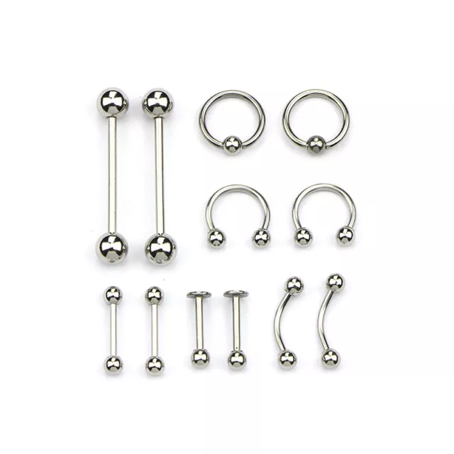 24pcs Professional Body Piercing Tool Kit Ear Nose Navel Nipple Needles Set J:bj 3