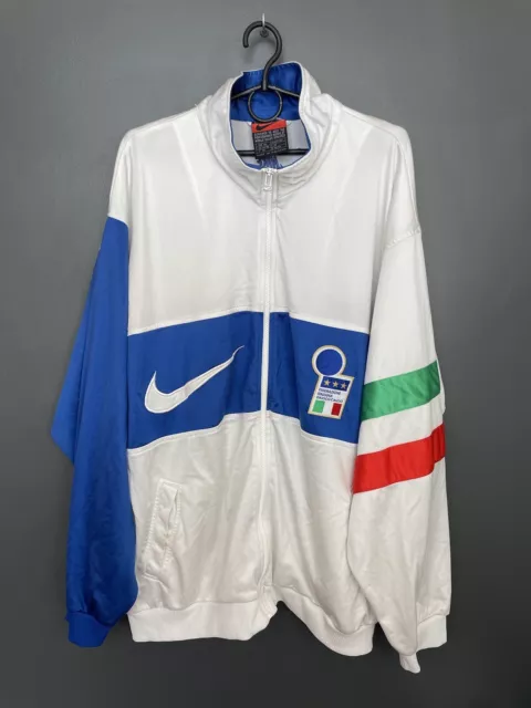 Italy National Team 1996/1997 Training Football Top Jacket Nike Vintage Shirt