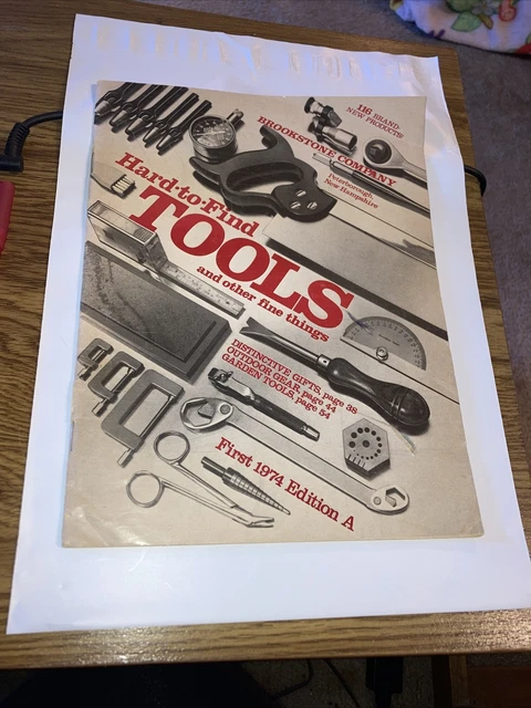 Brookstone Company, Hard to find tools and Other fine things 1st 1974 Catalog A