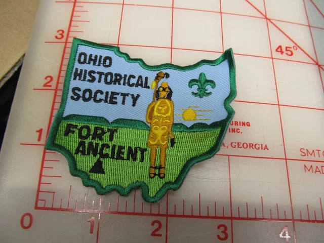Ohio Historical Society Fort Ancient collectible patch (b46)