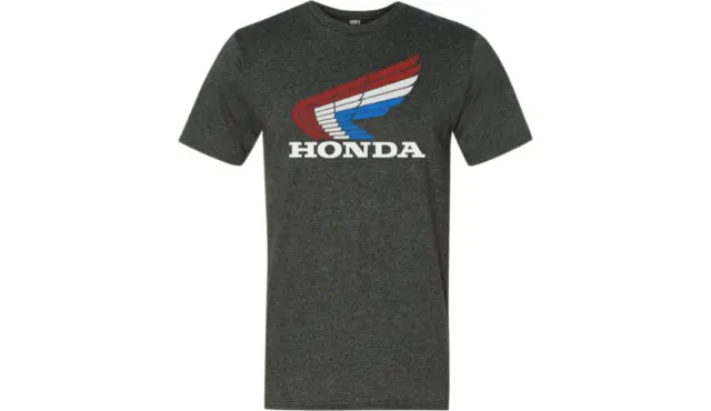 NEW D'COR HONDA APPAREL Honda Vintage Wing T-Shirt-Gray-ALL SIZES- MOTORCYCLE