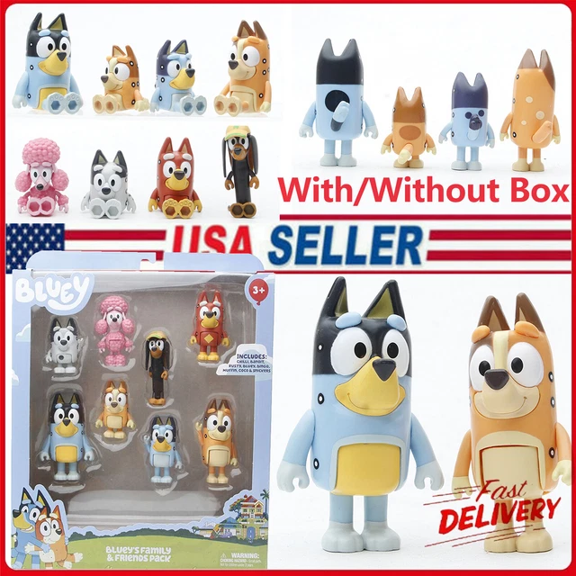 BLUEY FAMILY AND Friends Assorted Lot Of Figures (8 Figures) NEW ...