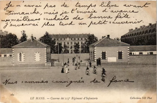 CPA AK Militaire Le MANS - Caserne du 117 Regiment d'Infanterie (362220)