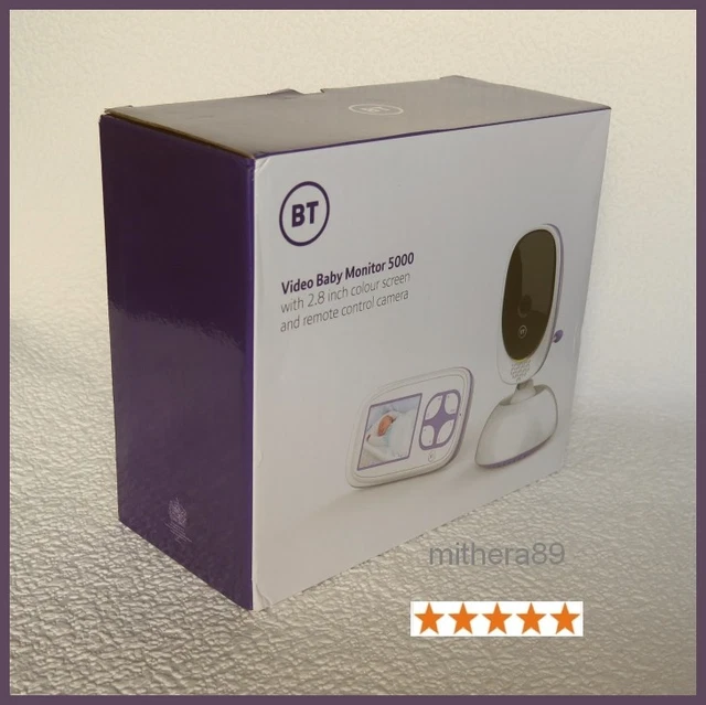 BT 5000 VIDEO Baby Monitor 3' SCREEN Night Vision LULLABIES Zoom