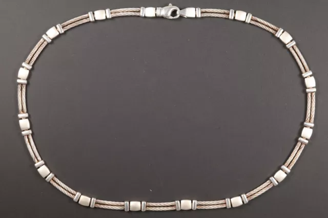 schöne alte Halskette Collier Schmuck - Silber 925