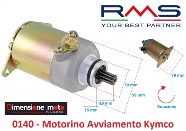 0140 - Motorino Avviamento Completo "RMS" per BETAMOTOR Eikon 150 dal 2000 -2002