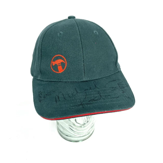 BUNNINGS WAREHOUSE ADJUSTABLE Trade Cap Green Signed