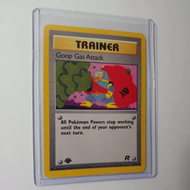 Goop Gas Attack 78/82 1st Edition Team Rocket Pokemon Trading Card WOTC NM