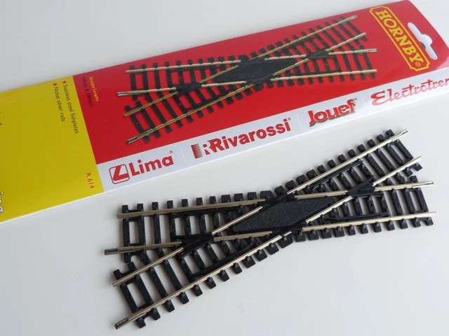 Rail Croisement Hornby R615 - Neuf, Pour Réseau Train Miniature, échelle HO/OO