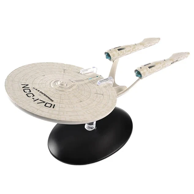 Eaglemoss – Vaisseau USS Enterprise NCC-1701 – Modèle Moulé Sous Pression – Coffret Avec Magazine 20 Pages – Collection Star Trek
