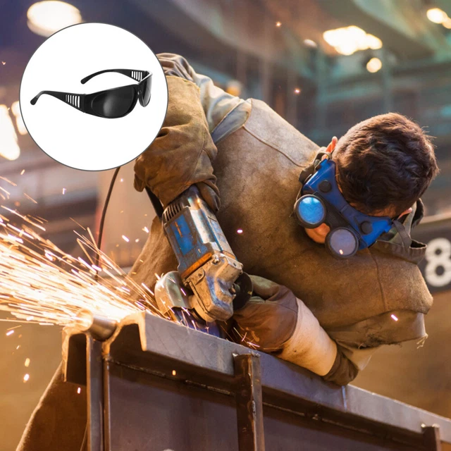 6 Pcs Welding Goggles Polycarbonate Lens Safety Glasses Dark