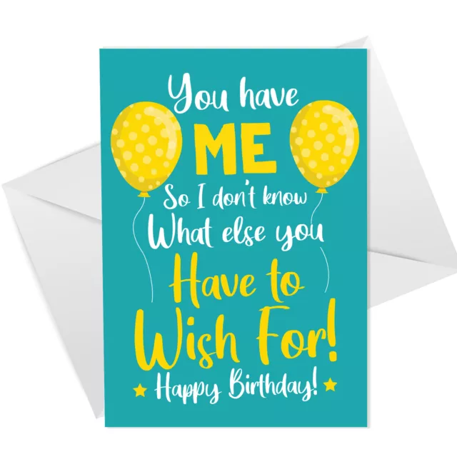 Joke Birthday Card For Boyfriend Girlfriend Funny Humour Card For Him Her