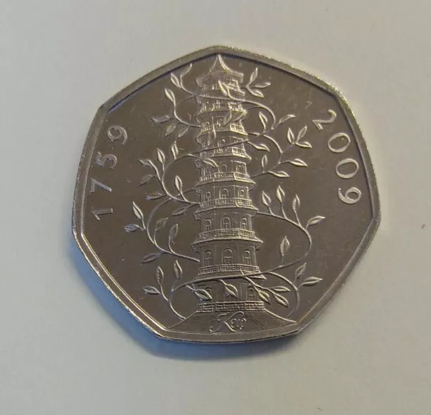 2019 Uncirculated Kew Gardens 50p Coin
