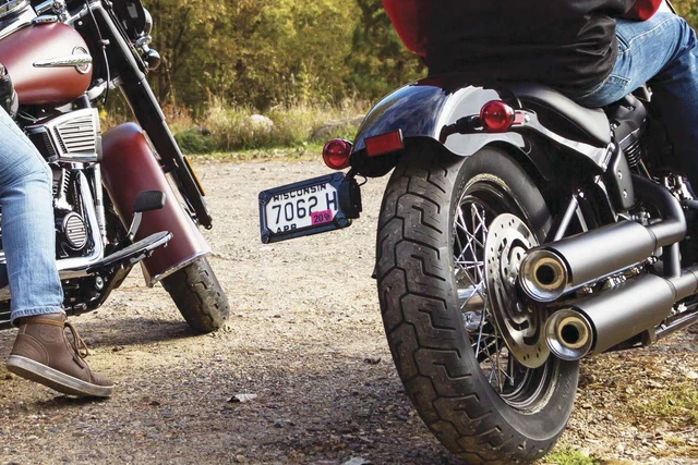 Kuryakyn Nova Side Mount License Plate Frame - Black - 3142
