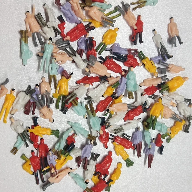 Lot de 50 figurines assises échelle N Gauge Train Set 1:32 Figurines Personnes Track 1 peintes