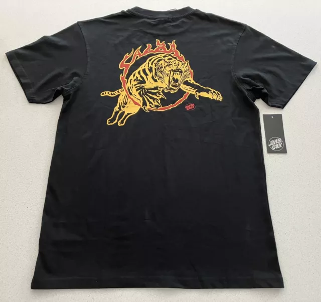 T-Shirt SANTA CRUZ Steve Alba - Salba Tiger Club - Skateboard - schwarz 80er Jahre