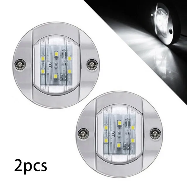 Boat LED Stern Lights Accessories Cabin Courtesy Light Deck Round Waterproof