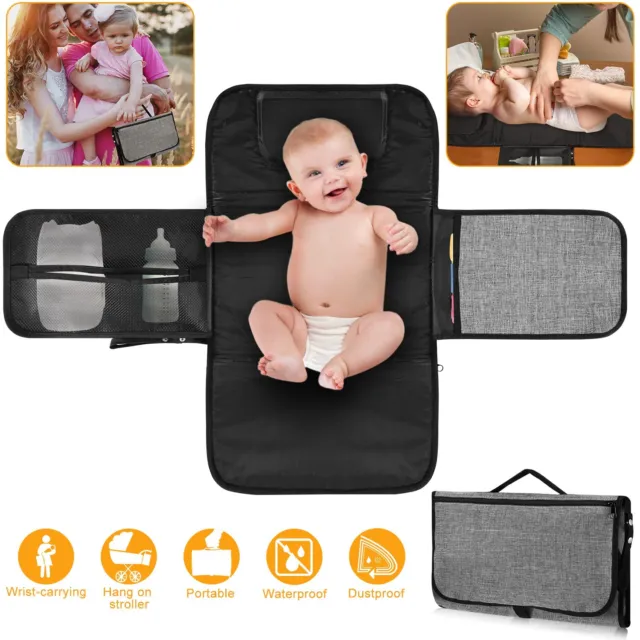 Portable Changing Pad Foldable Baby Diapering Nappy Kit for Travel Waterproof