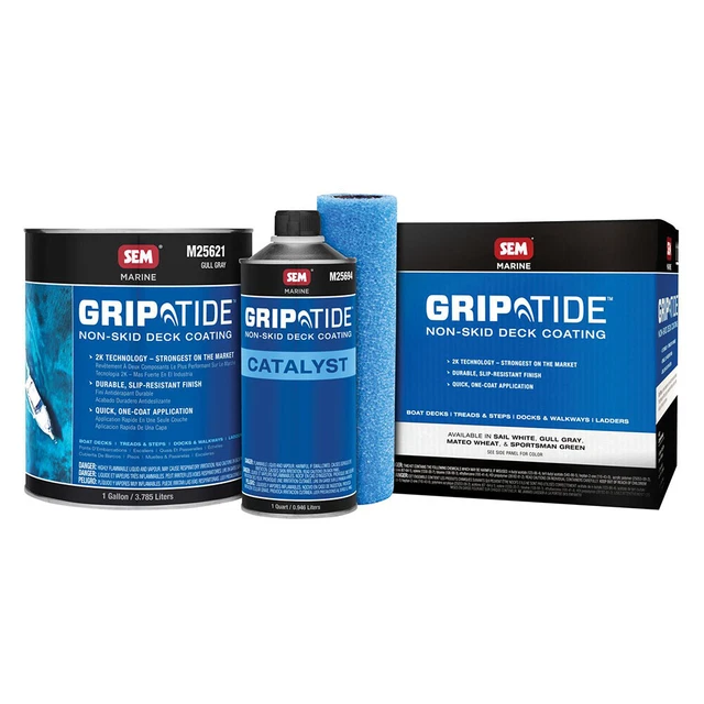 SEM GripTide&trade; Non-Skid Deck Coating Kit - Gull Gray
